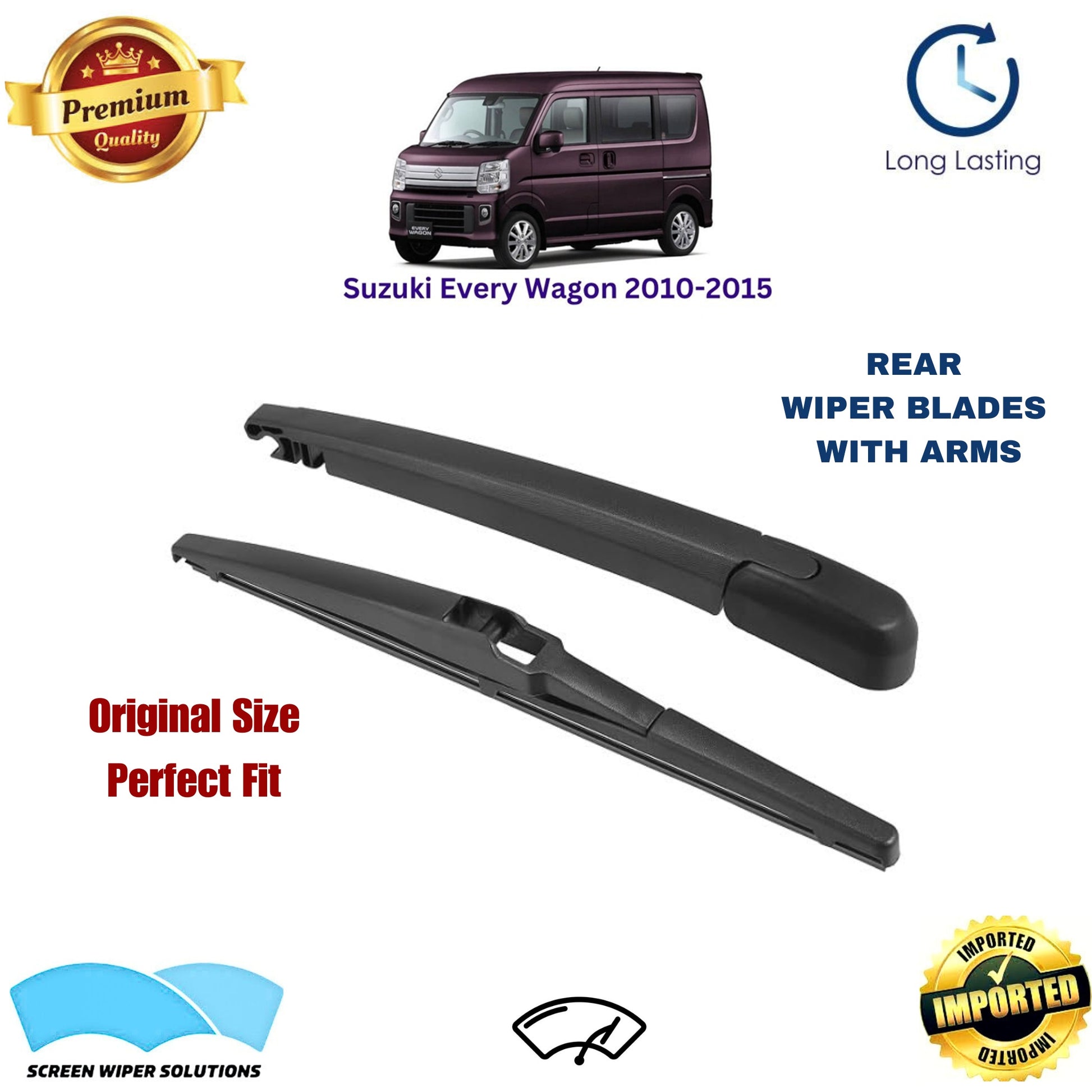 Suzuki Every Wagon 2010-2015 Rear Wiper Blade with Arm in Pakistan