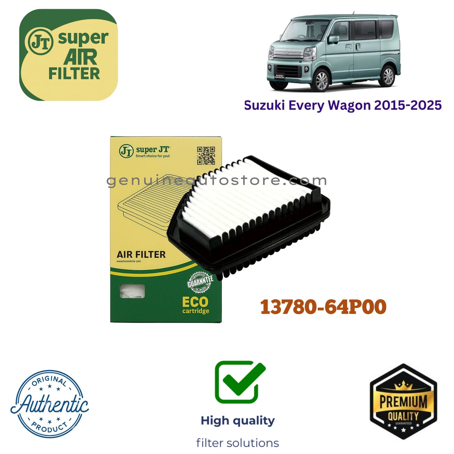 Suzuki Every Wagon 2015-2025 Air Filter Super JT 13780-64P00 in Pakistan