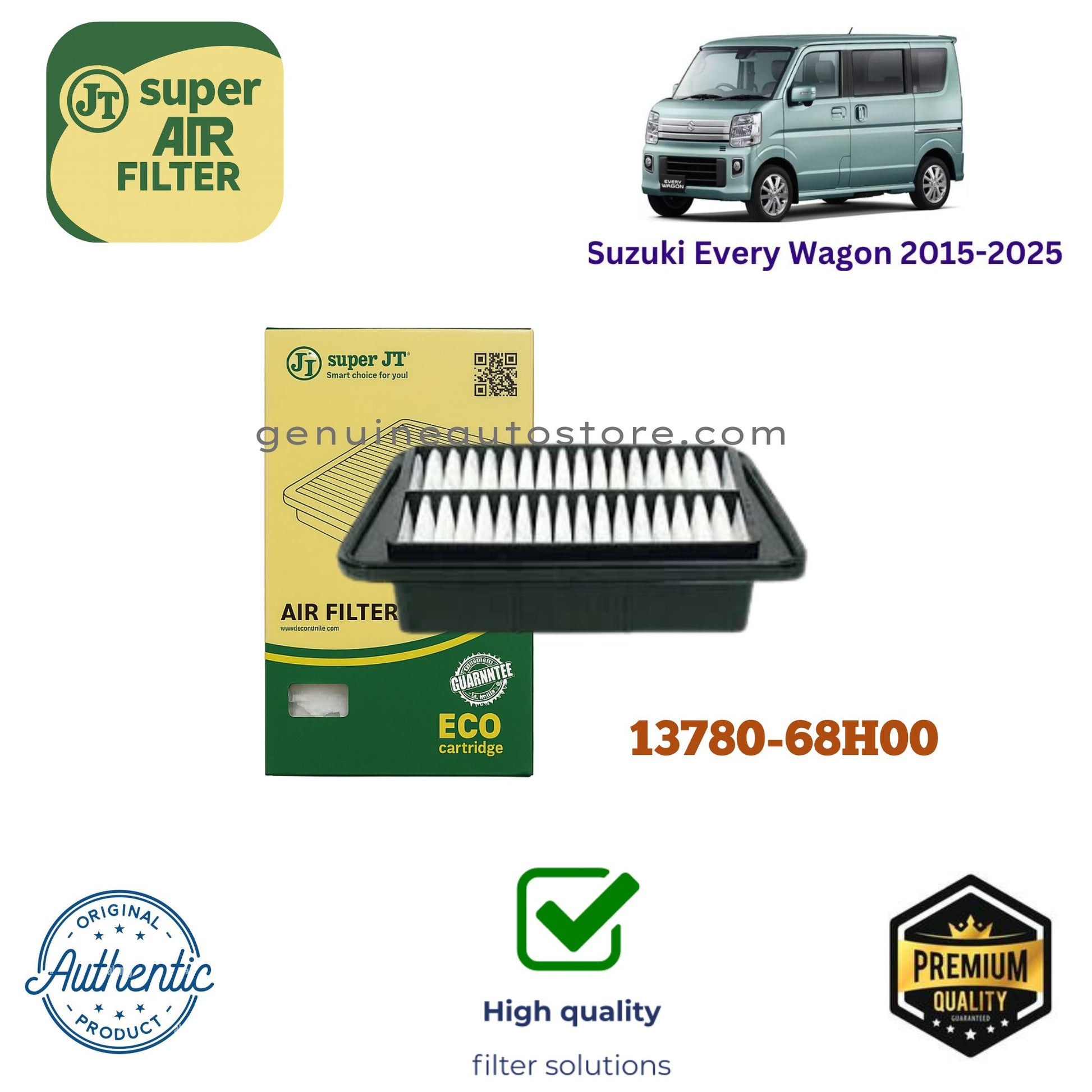 Suzuki Every Wagon 2015-2025 Air Filter Super JT 13780-68H00 in Pakistan