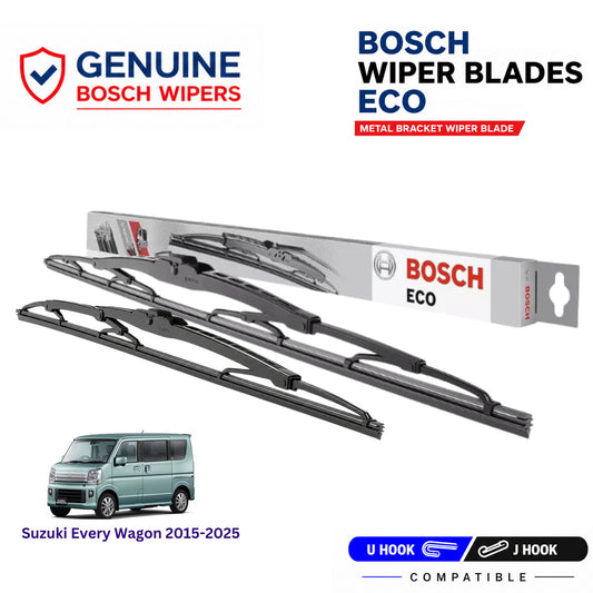 Bosch Genuine metal front wiper set for Suzuki Every Wagon 2015-2025, pair of two