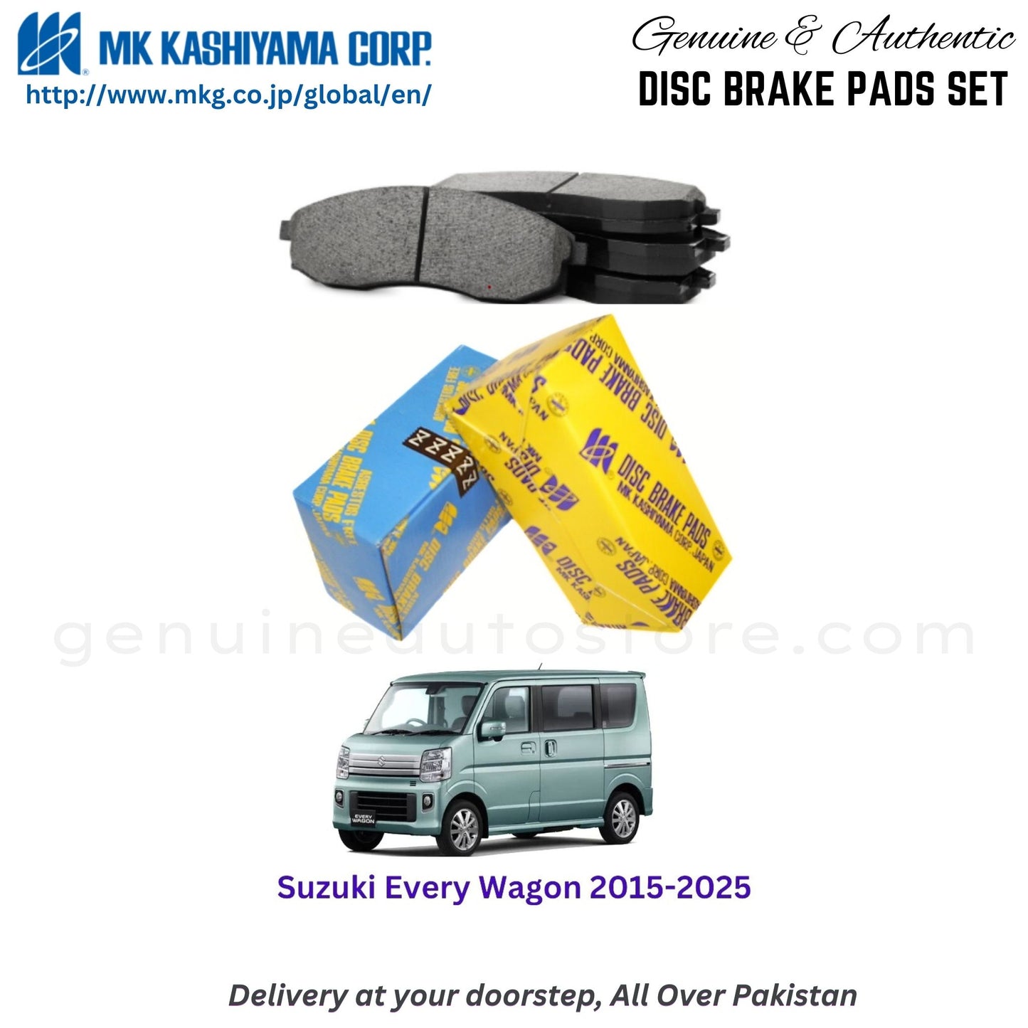 Suzuki Every Wagon 2015-2025 MK Front Brake Pads in Pakistan, 100% Genuine, Reliable, Best Price, Cash on Delivery Available