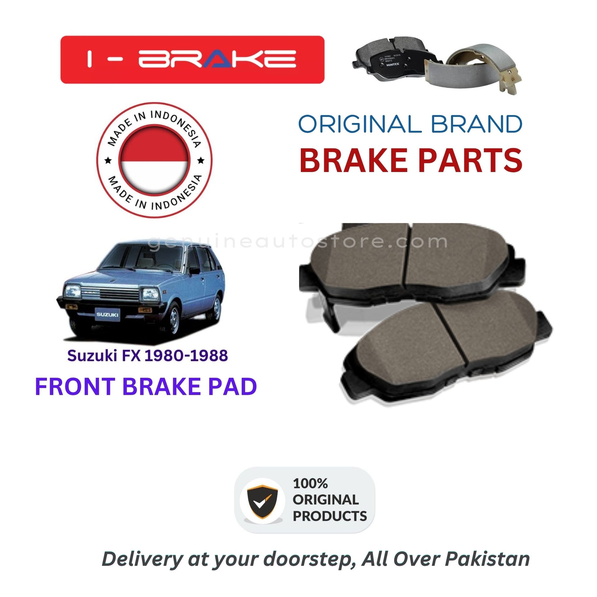 Suzuki FX 1980-1988 Front Brake Pads iBrake Indonesia Genuine