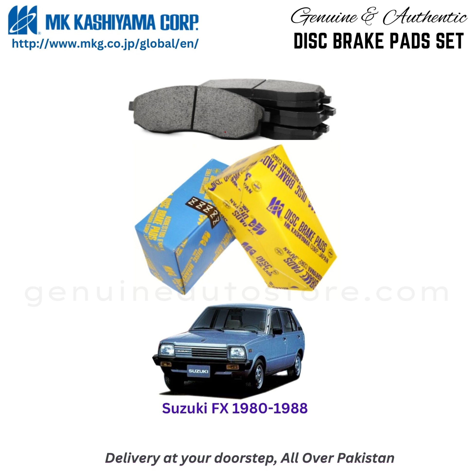 Suzuki FX 1980-1988 MK Front Brake Pads in Pakistan, 100% Genuine, Reliable, Best Price, Cash on Delivery Available