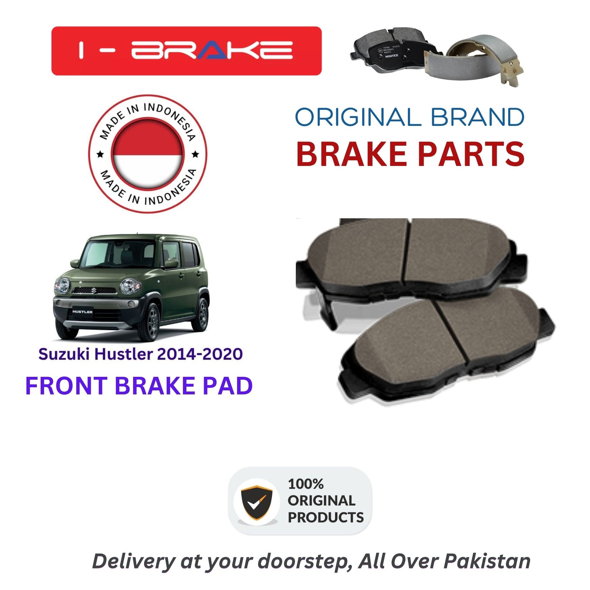 Suzuki Hustler 2014-2020 Front Brake Pads iBrake Indonesia Genuine