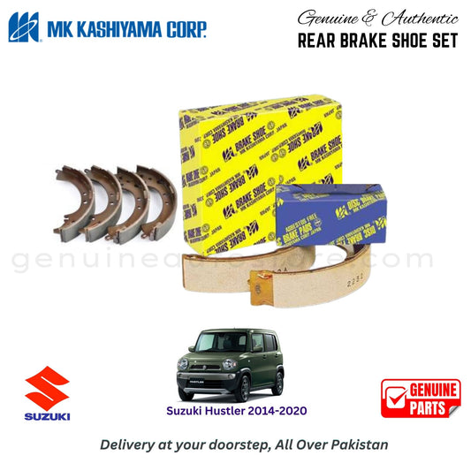 Suzuki Hustler 2014-2020 MK JAPAN REAR BRAKE SHOE SET in Pakistan. 100% Genuine, Reliable, Best Price, Cash on Delivery Available