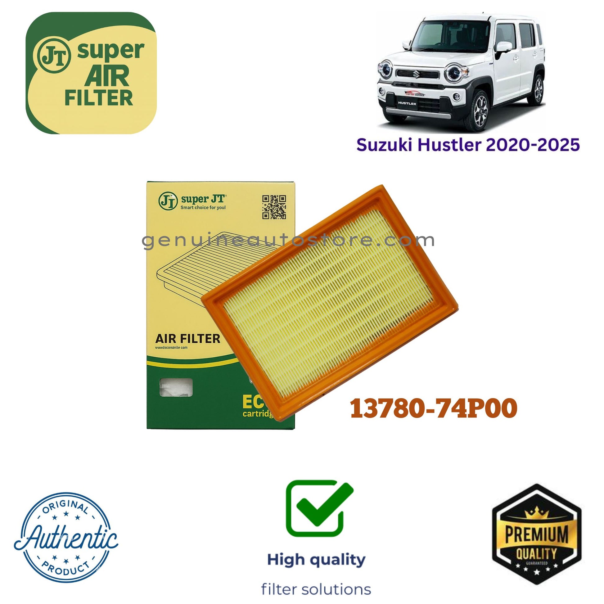 Suzuki Hustler 2020-2025 Air Filter Super JT 13780-74P00 in Pakistan