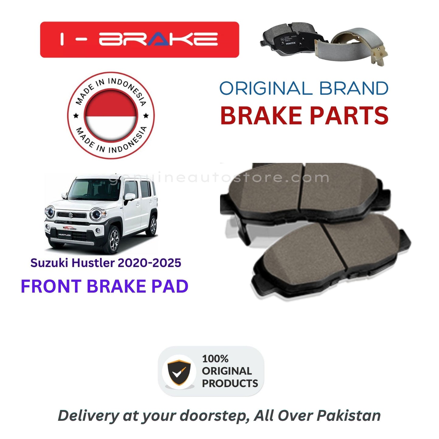 Suzuki Hustler 2020-2025 Front Brake Pads iBrake Indonesia Genuine