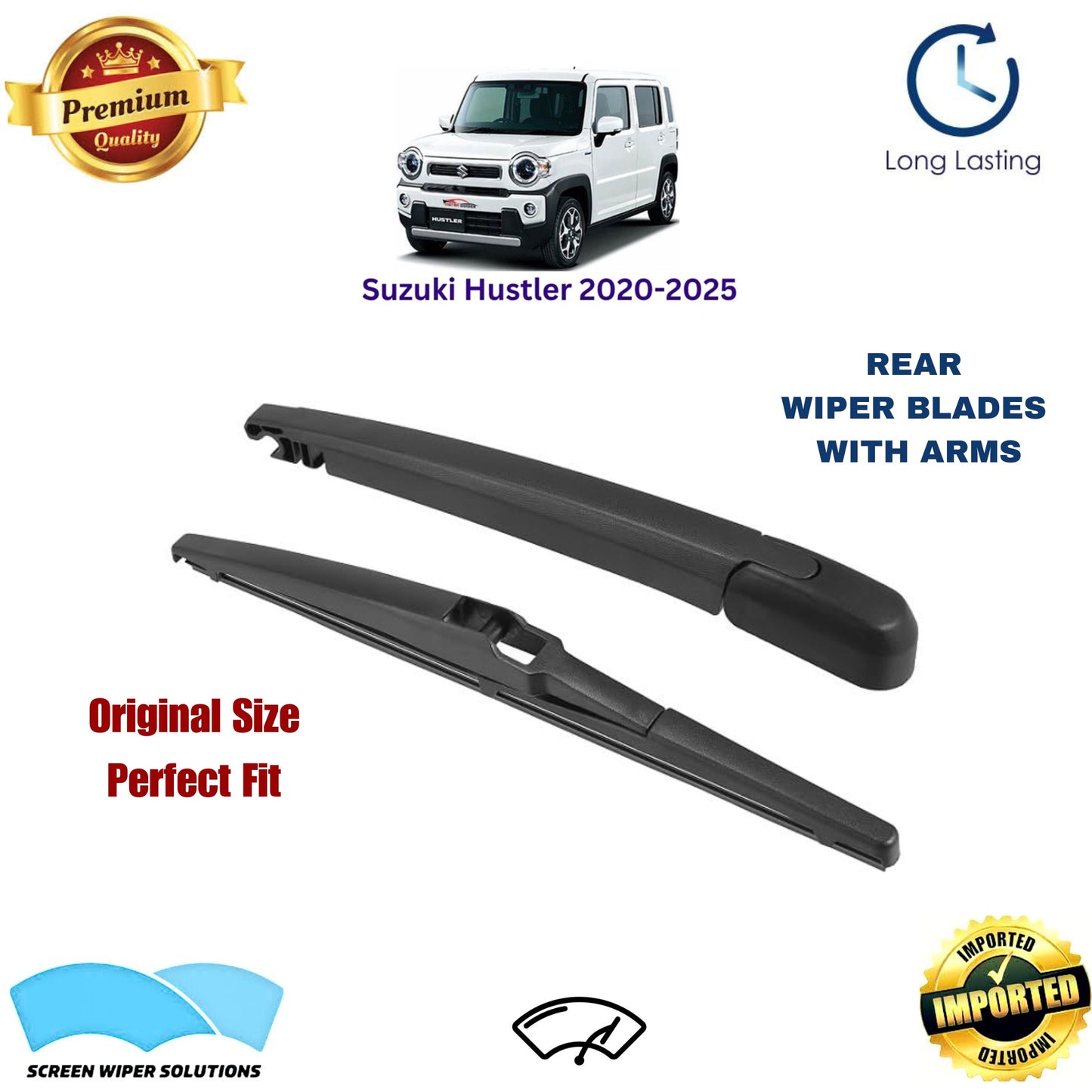 Suzuki Hustler 2020-2025 Rear Wiper Blade with Arm in Pakistan