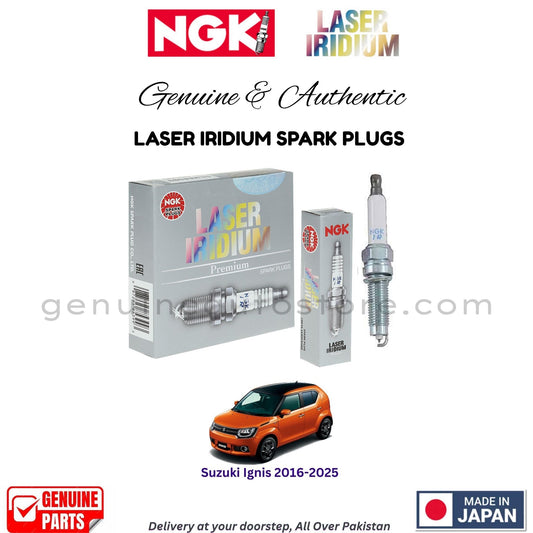Suzuki Ignis 2016-2025 NGK LASER IRIDIUM SPARK PLUGS in Pakistan. 100% Genuine, Reliable, Best Price, Cash on Delivery Available
