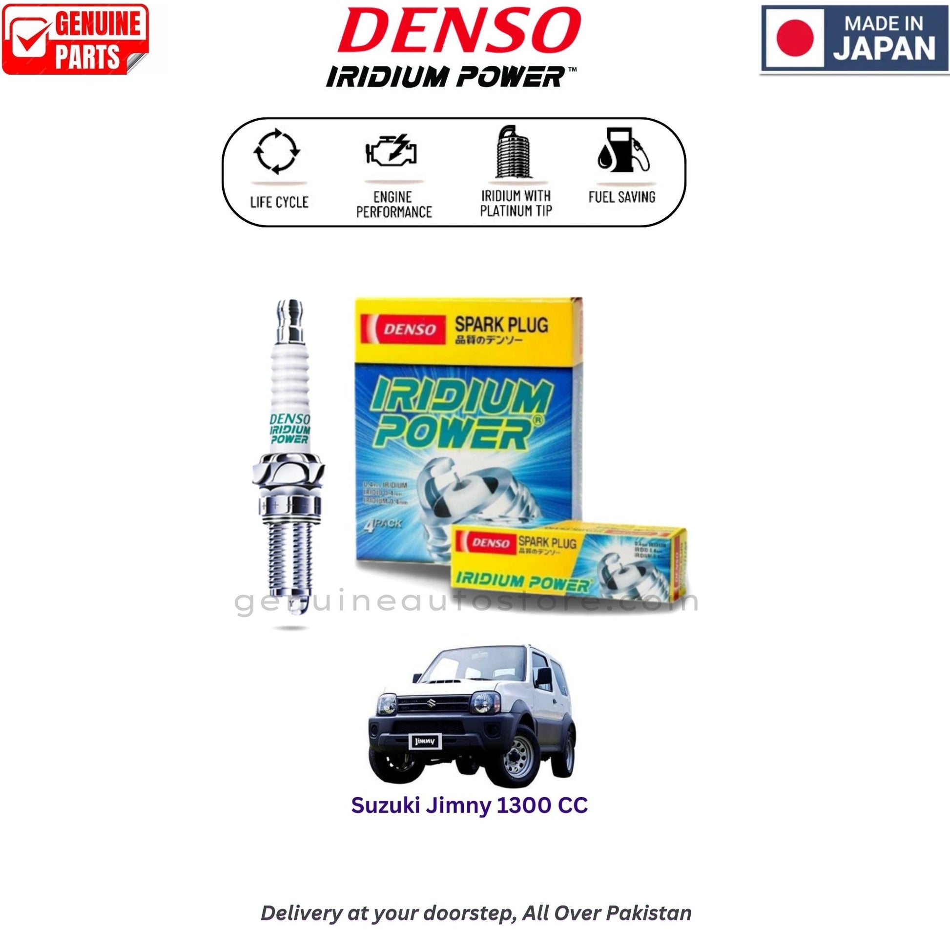 Suzuki Jimny 1300 CC Denso Iridium Spark Plug in Pakistan, 100% Genuine, Reliable, Best Price, Cash on Delivery Available