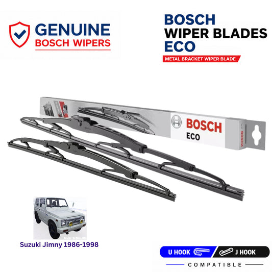 Bosch Genuine metal front wiper set for Suzuki Jimny 1986-1998, pair of two
