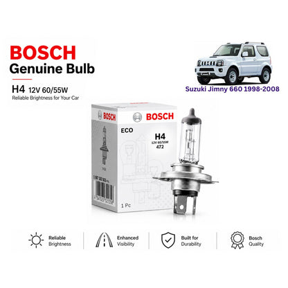Suzuki Jimny 660 1998-2008 Headlight Bulb Bosch in Pakistan