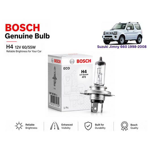 Suzuki Jimny 660 1998-2008 Headlight Bulb Bosch in Pakistan