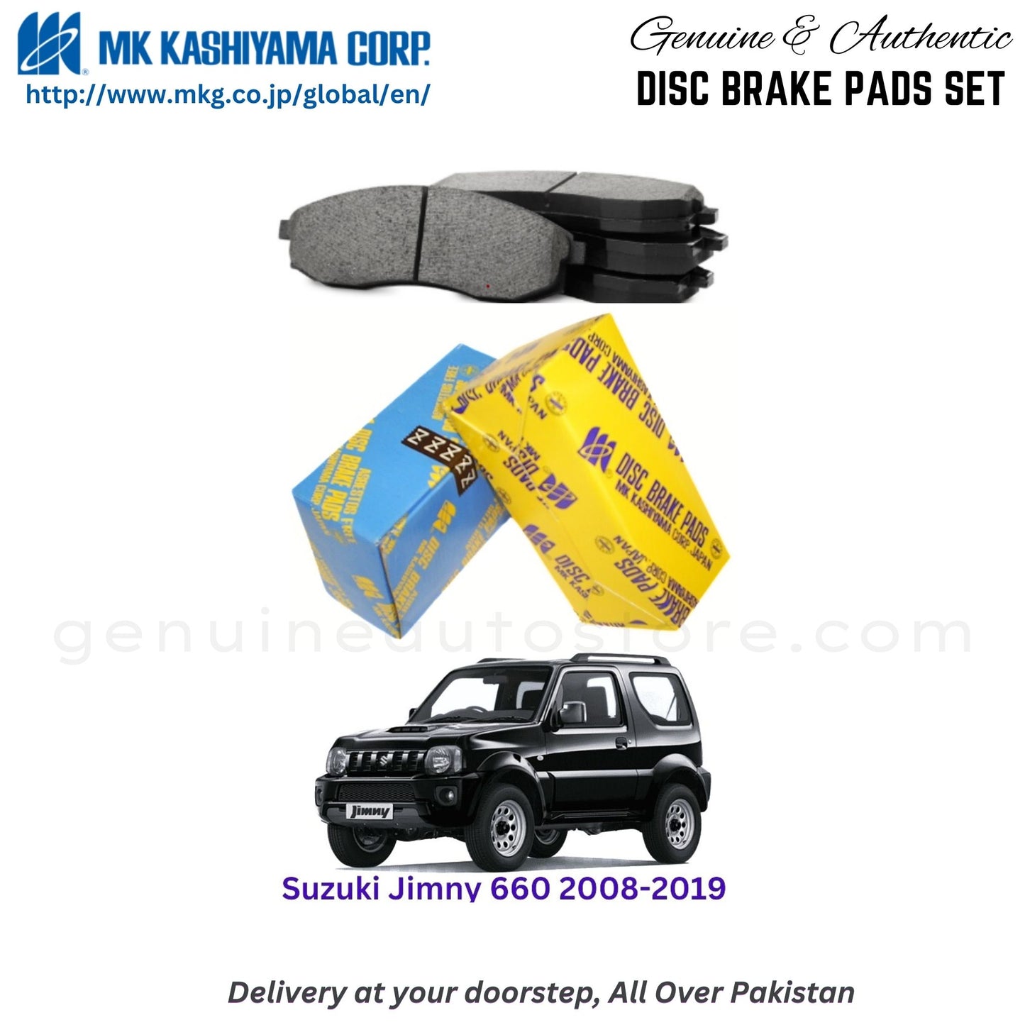 Suzuki Jimny 660  2008-2019 MK Front Brake Pads in Pakistan, 100% Genuine, Reliable, Best Price, Cash on Delivery Available