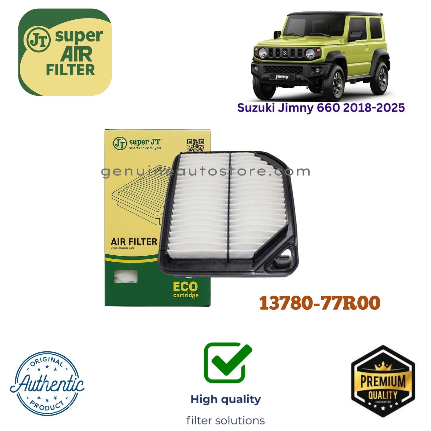 Suzuki Jimny 660 2018-2025 Air Filter Super JT 13780-77R00 in Pakistan
