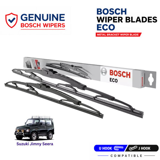 Bosch Genuine metal front wiper set for Suzuki Jimny Seera, pair of two