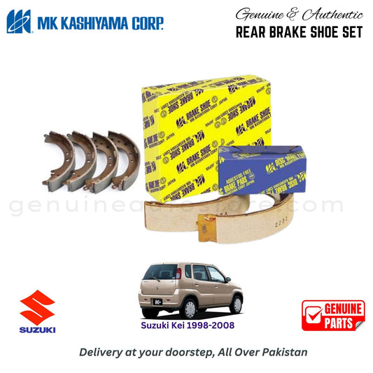Suzuki Kei 1998-2008 MK JAPAN REAR BRAKE SHOE SET in Pakistan. 100% Genuine, Reliable, Best Price, Cash on Delivery Available