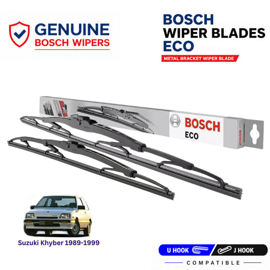 Bosch Genuine metal front wiper set for Suzuki Khyber 1989-1999, pair of two