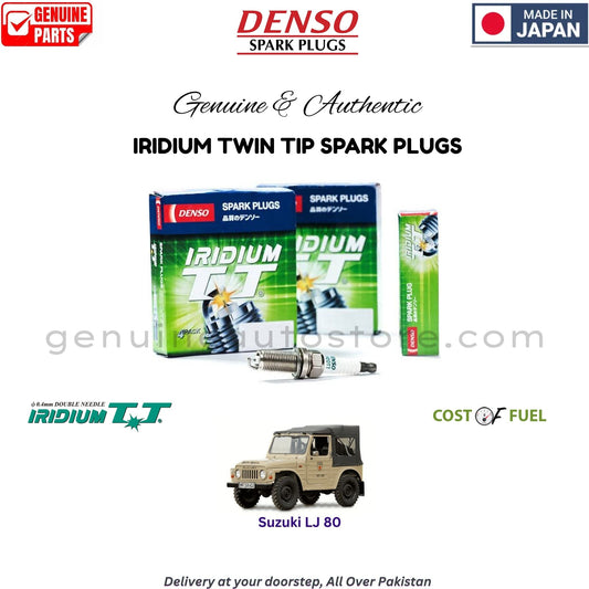 Suzuki LJ 80 DENSO IRIDIUM TWIN TIP SPARK PLUG in Pakistan, 100% Genuine, Reliable, Best Price, Cash on Delivery Available   
