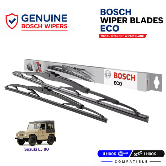 Bosch Genuine metal front wiper set for Suzuki LJ 80, pair of two