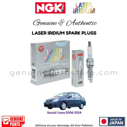 Suzuki Liana 2006-2014 NGK LASER IRIDIUM SPARK PLUGS in Pakistan. 100% Genuine, Reliable, Best Price, Cash on Delivery Available