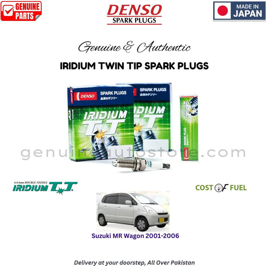 Suzuki MR Wagon 2001-2006 DENSO IRIDIUM TWIN TIP SPARK PLUG in Pakistan, 100% Genuine, Reliable, Best Price, Cash on Delivery Available   

