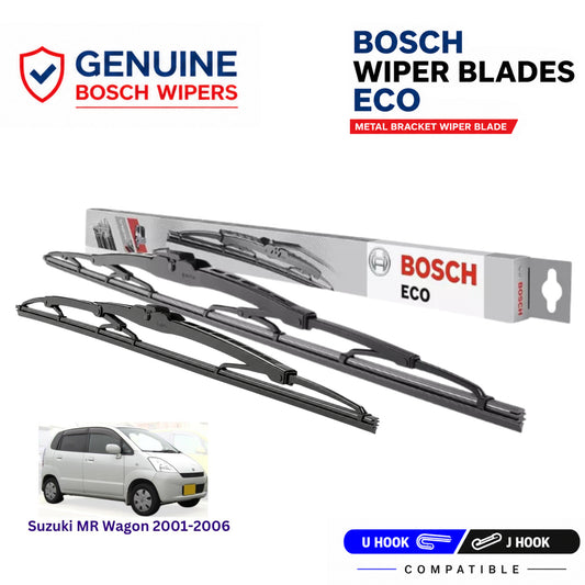 Bosch Genuine metal front wiper set for Suzuki MR Wagon 2001-2006, pair of two