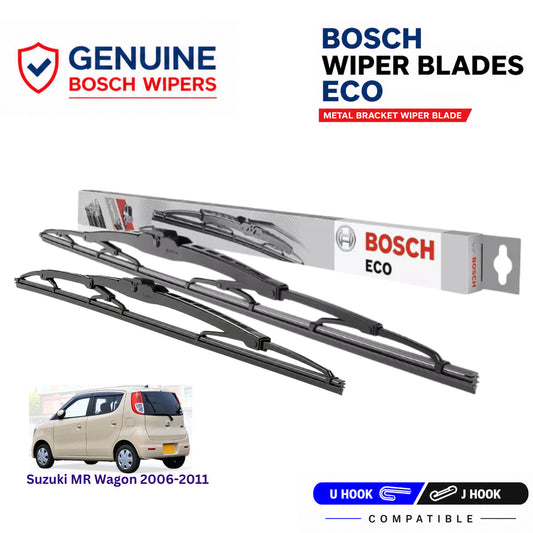 Bosch Genuine metal front wiper set for Suzuki MR Wagon 2006-2011, pair of two