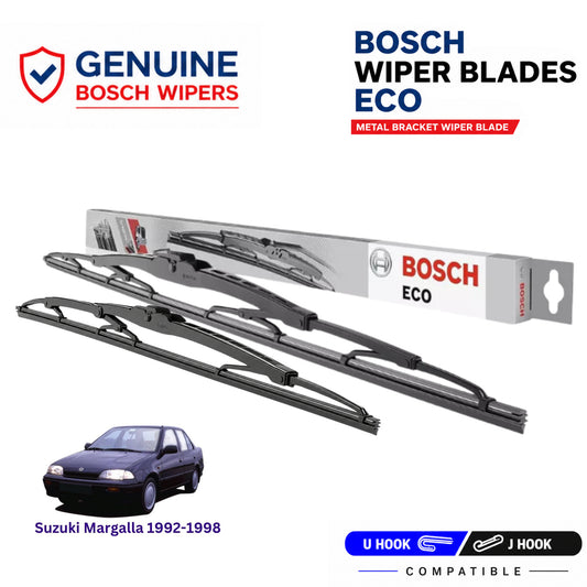 Bosch Genuine metal front wiper set for Suzuki Margalla 1992-1998, pair of two