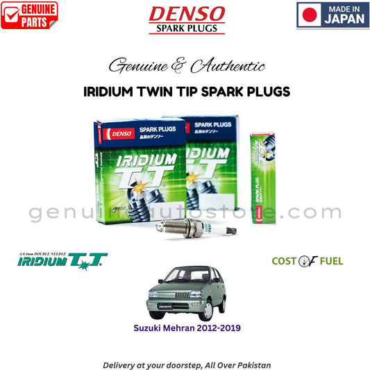 Suzuki Mehran 2012-2019 DENSO IRIDIUM TWIN TIP SPARK PLUG in Pakistan, 100% Genuine, Reliable, Best Price, Cash on Delivery Available   
