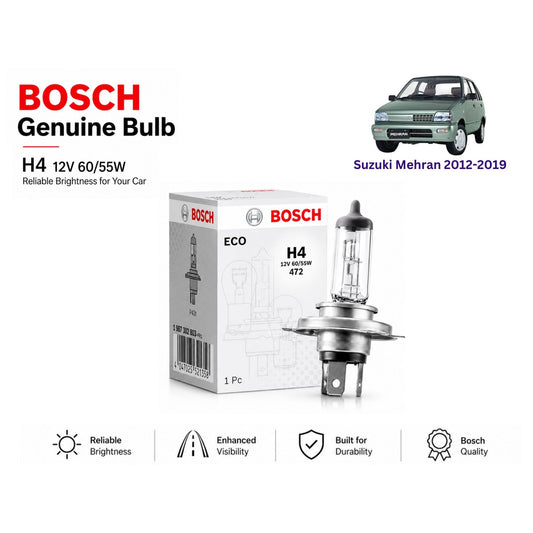 Suzuki Mehran 2012-2019 Headlight Bulb Bosch in Pakistan