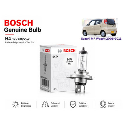 Suzuki Mr Wagon 2006-2011 Headlight Bulb Bosch in Pakisan 