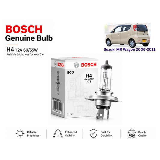 Suzuki Mr Wagon 2006-2011 Headlight Bulb Bosch in Pakisan 