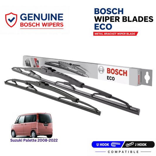 Bosch Genuine metal front wiper set for Suzuki Palette 2008-2022, pair of two