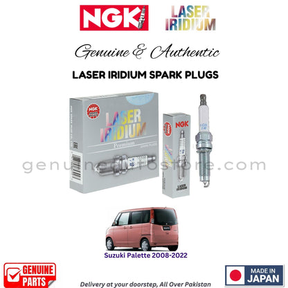 Suzuki Palette 2008-2022 NGK LASER IRIDIUM SPARK PLUGS in Pakistan. 100% Genuine, Reliable, Best Price, Cash on Delivery Available