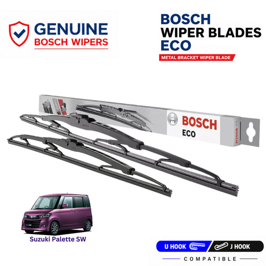 Bosch Genuine metal front wiper set for Suzuki Palette SW, pair of two
