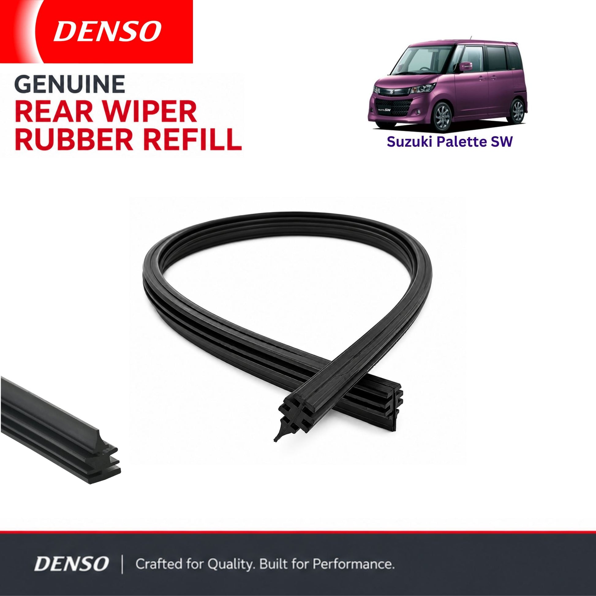 Denso Genuine rear wiper rubber for Suzuki Palette Sw