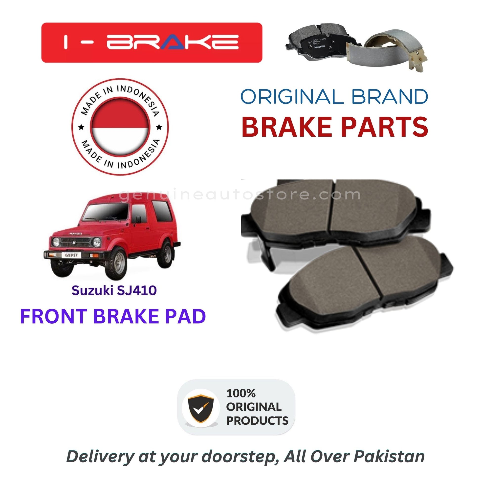 Suzuki SJ410 Front Brake Pads iBrake Indonesia Genuine