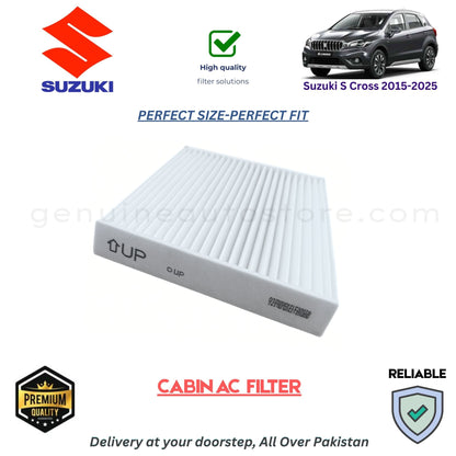 Suzuki S Cross 2015-2025 CABIN AC FILTER in Pakistan. 100% Genuine, Reliable, Best Price, Cash on Delivery Available  