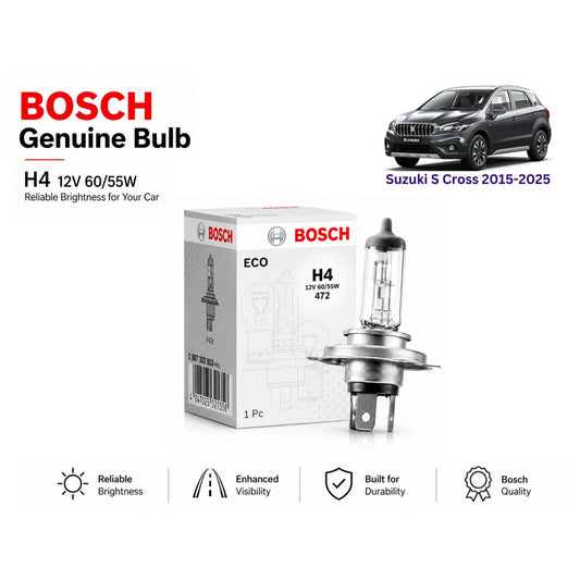 Suzuki S Cross 2015-2025 Headlight Bulb Bosch in Pakistan 