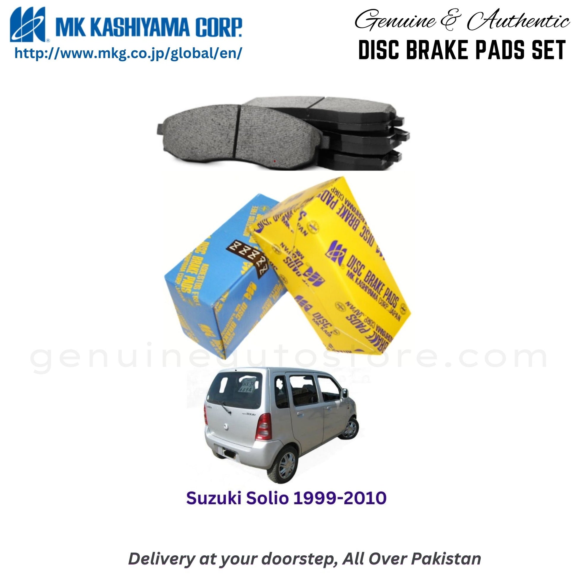 Suzuki Solio 1999-2010 MK JAPAN Front Brake Pads in Pakistan, 100% Genuine, Reliable, Best Price, Cash on Delivery Available
