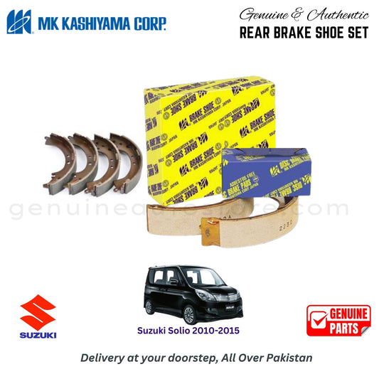 Suzuki Solio 2010-2015   MK JAPAN REAR BRAKE SHOE SET in Pakistan. 100% Genuine, Reliable, Best Price, Cash on Delivery Available