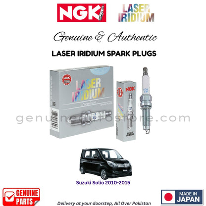 Suzuki Solio 2010-2015 NGK LASER IRIDIUM SPARK PLUGS in Pakistan. 100% Genuine, Reliable, Best Price, Cash on Delivery Available