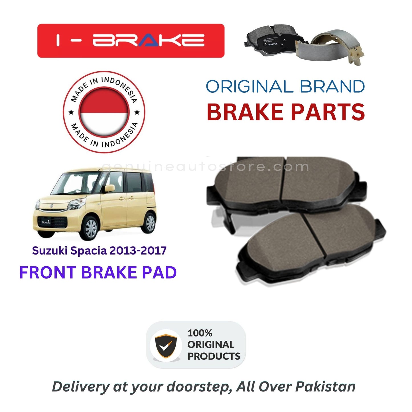 Suzuki Spacia 2013-2017 Front Brake Pads iBrake Indonesia Genuine