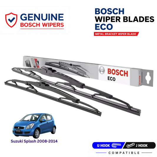 Bosch Genuine metal front wiper set for Suzuki Splash 2008-2014, pair of two