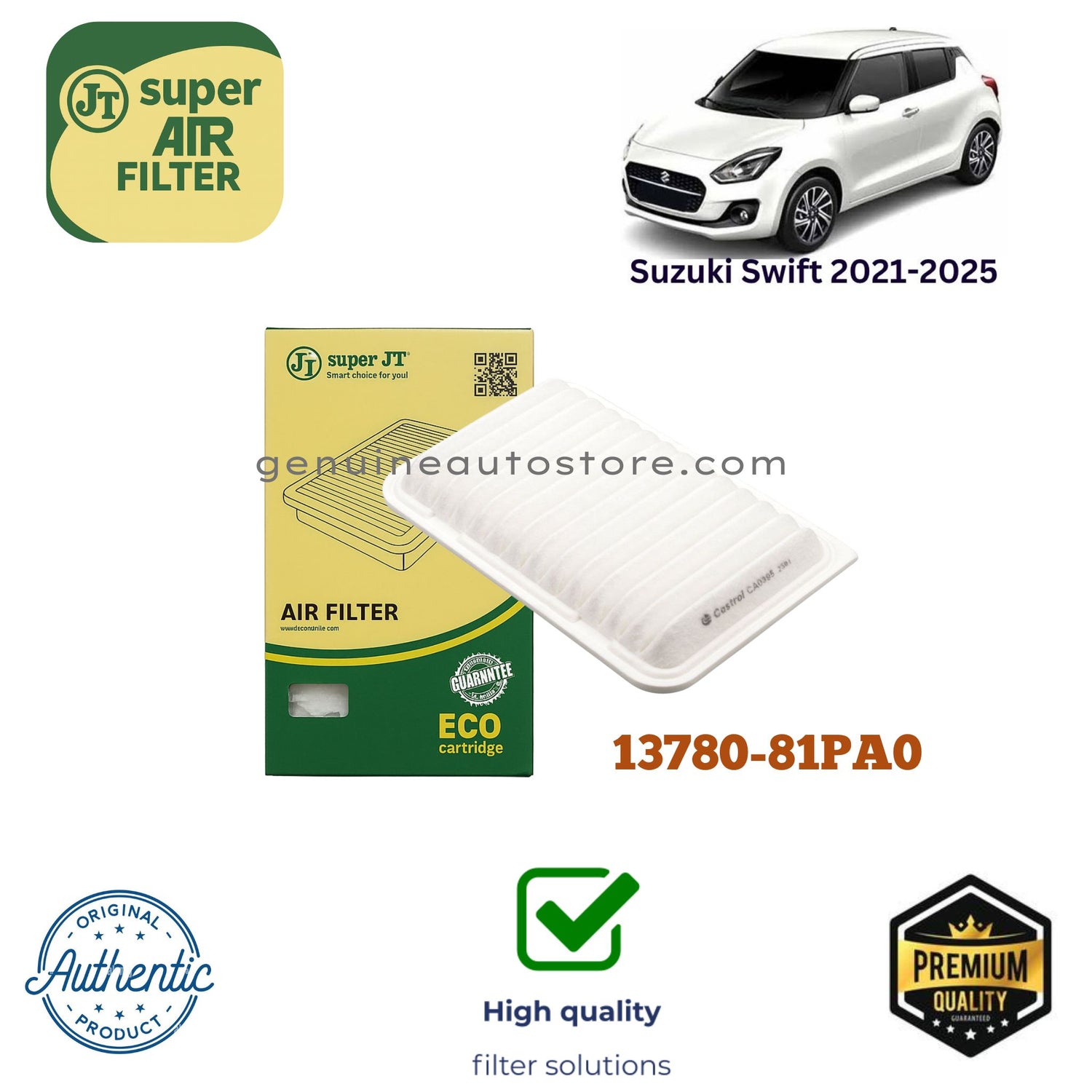 Suzuki Swift 2021-2025 Air Filter Super JT 13780-81PA0 in Pakistan