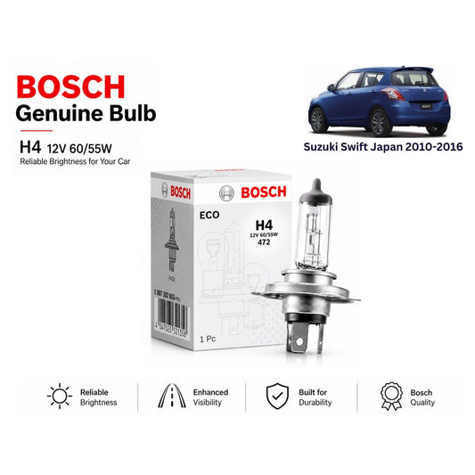 Suzuki Swift Japan 2010-2016 Headlight Bulb Bosch in Pakistan