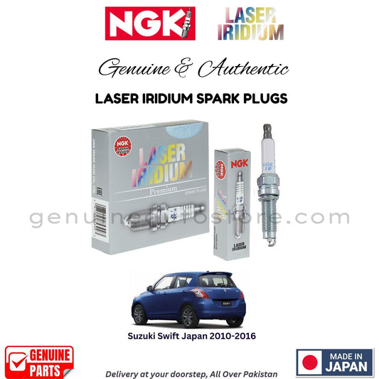 Suzuki Swift Japan 2010-2016 NGK LASER IRIDIUM SPARK PLUGS in Pakistan. 100% Genuine, Reliable, Best Price, Cash on Delivery Available