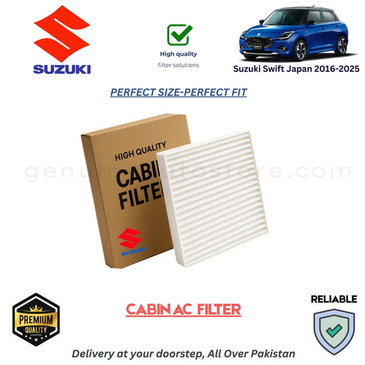 Suzuki Swift Japan 2016-2025 CABIN AC FILTER in Pakistan. 100% Genuine, Reliable, Best Price, Cash on Delivery Available  