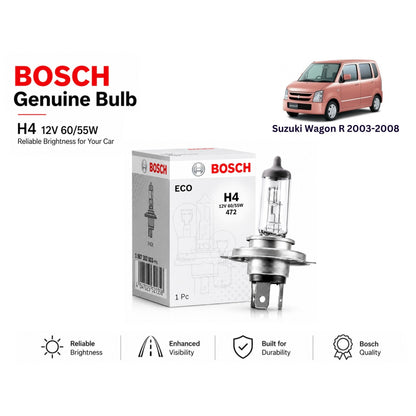 Suzuki Wagon R 2003-2008 Headlight Bulb Bosch in Pakistan